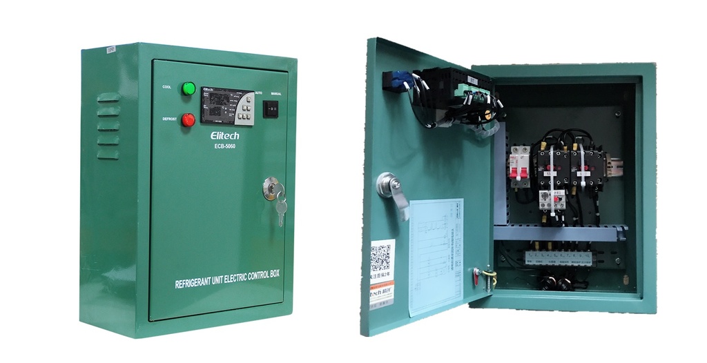 Tablero (Caja De Control De Temperatura Electrica Completa Conservación) Para Cavacuarto ECB-5060-5HP 220V/60HZ