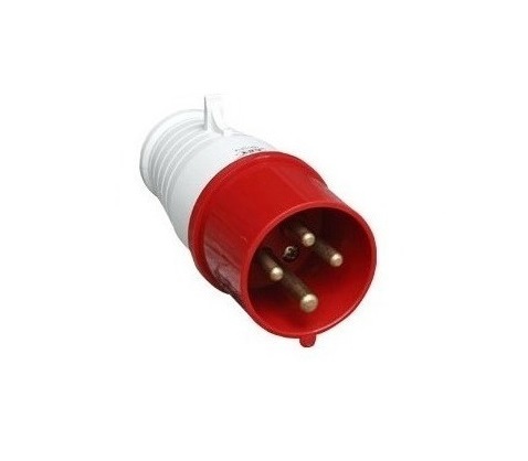 Tomacorriente Aerea Industrial Macho Secon 3P+E, 63A, 380-415V,IP44 WH-034 HE01A01263H