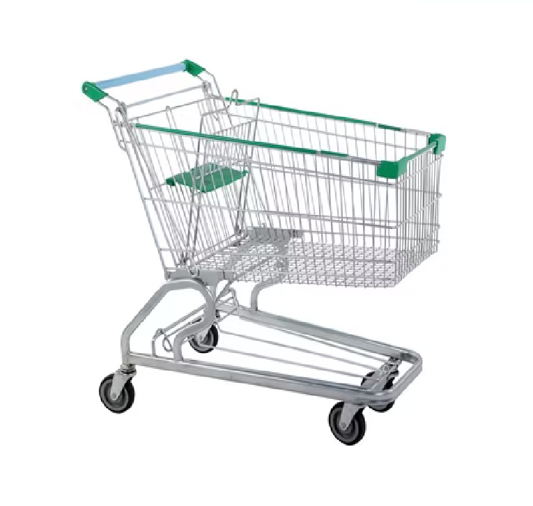 Carro De Supermercado De 120 Litros Color Verde (890*550*1000MM) FR-WHG120GREEN