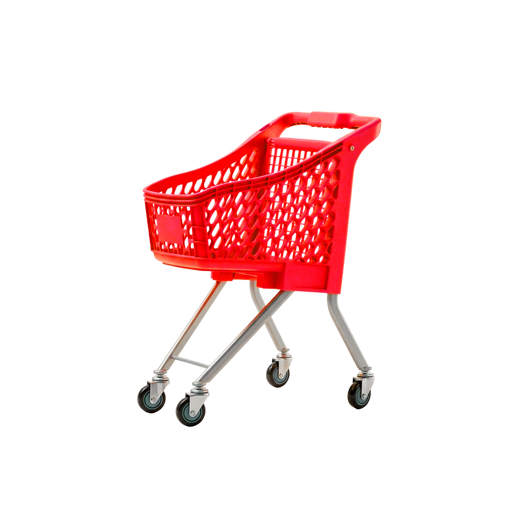 Carro De Supermercado Para Bebes Plastico Premium De Color Rojo (57X37X74MM)