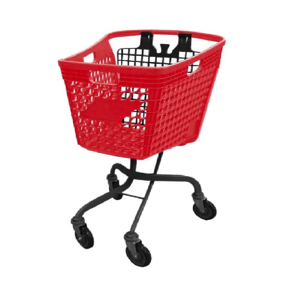 Carro De Supermercado Plastico Premium De 120L Color Rojo (630*565*1040MM) 100000442F