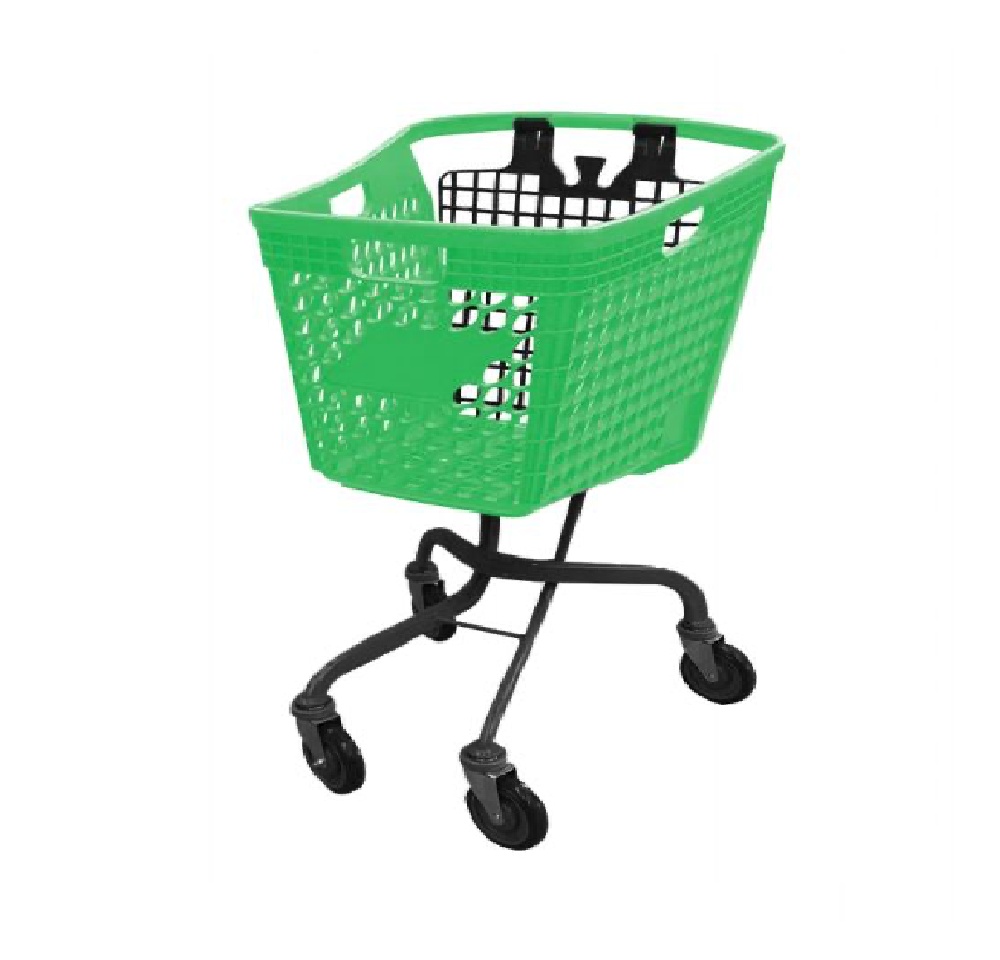 Carro De Supermercado Plastico Premium De 120L Color Verde (630*565*1040MM) 100000441F