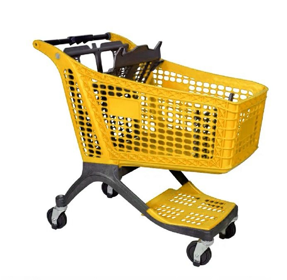Carro De Supermercado Plastico Premium De 130L Color Amarillo (1000*575*1020MM) 100000781F