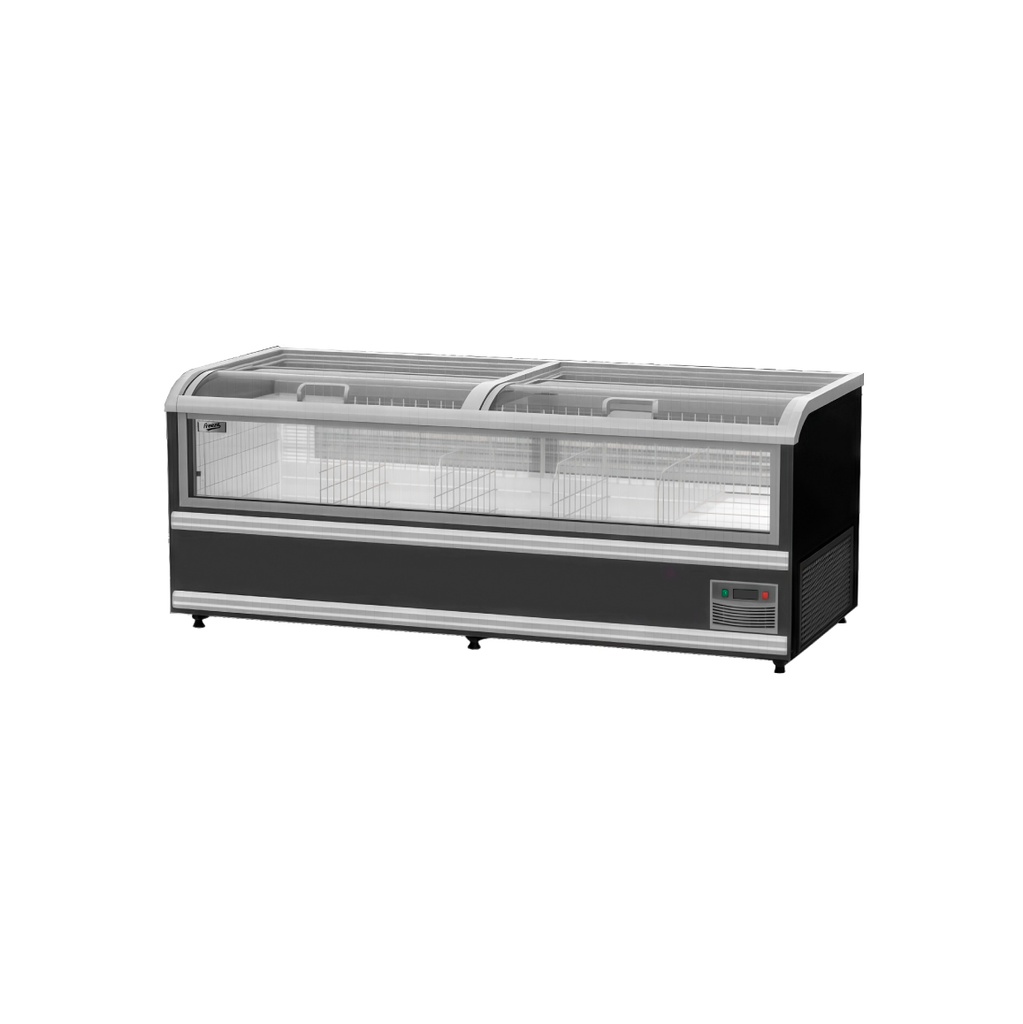 Congelador Exhibidor Horizontal Tipo Isla (Premium) Panoramico De 2.1M, 220V/60HZ, Dual -22°C~8°C, FR-I2.1M Freeze 100000265F