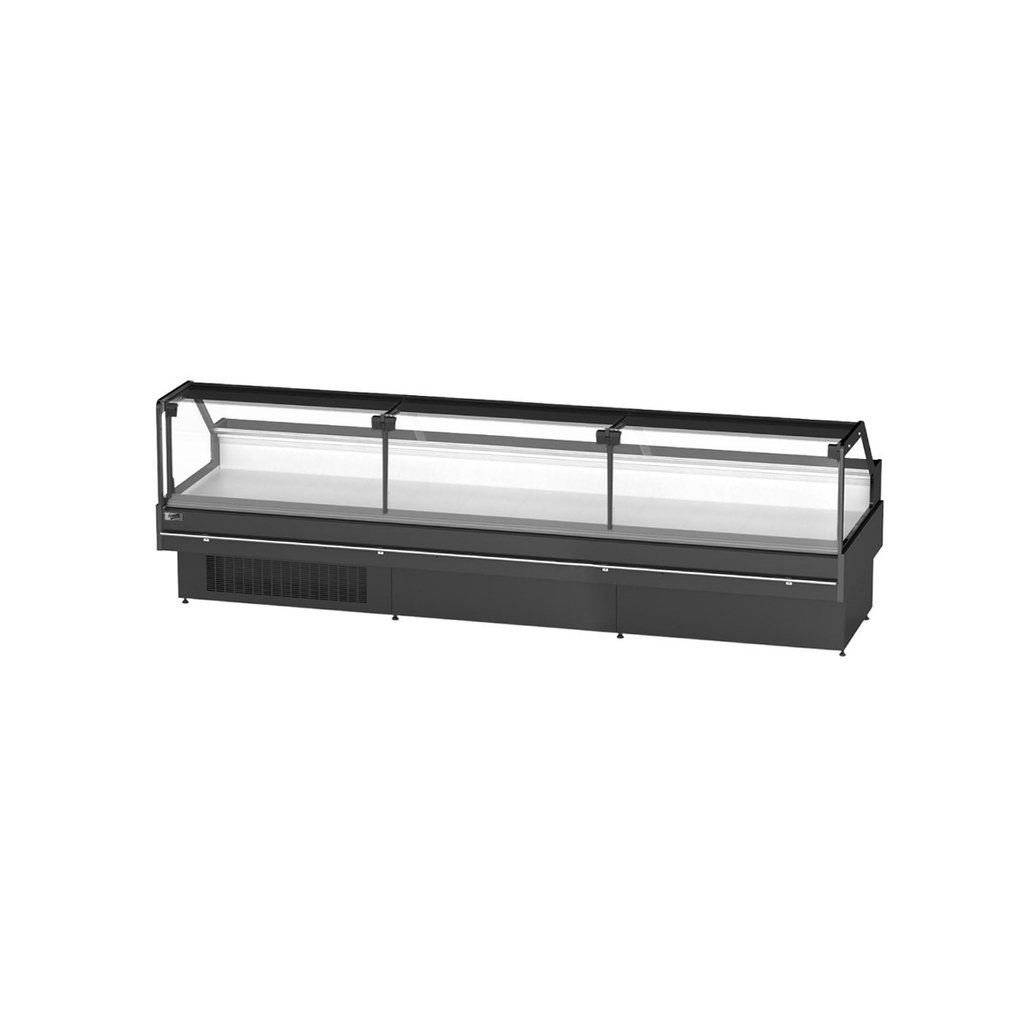 Mostrador Charcutero/Carnicero, Vidrio Recto (Alta Gama), Medidas: 3.8M LARGO*118CMFONDO*1.23MALTO,220V/60HZ, FR-MC3.75M