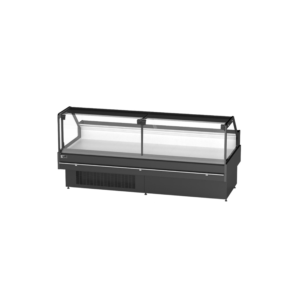 Mostrador Charcutero/Carnicero, Vidrio Recto Premium, Medidas: 2M Largo X 118CM Fondo X 1.23M Alto, 220V/60HZ, FR-MC2M 100000260F