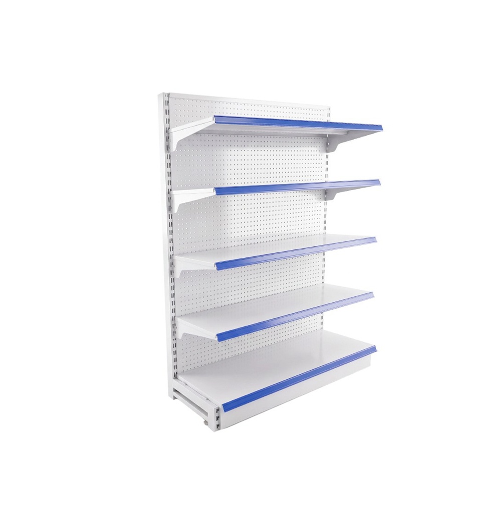 Estante Capecera Micro Perforada De 6 Niveles Para Supermercado - Medida 900X480X2000MM (1PISOX40CM 5PISOSX35CM) Color B 100000897F