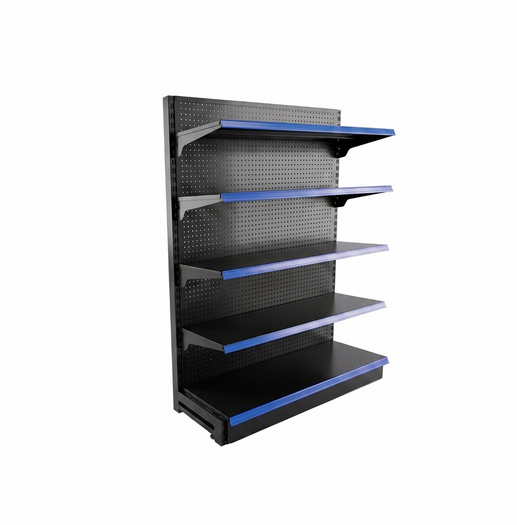 Estante Capecera Micro Perforada De 6 Niveles Para Supermercado - Medida 900X480X2000MM (1PISOX40CM 5PISOSX35CM) Color N 100000898F