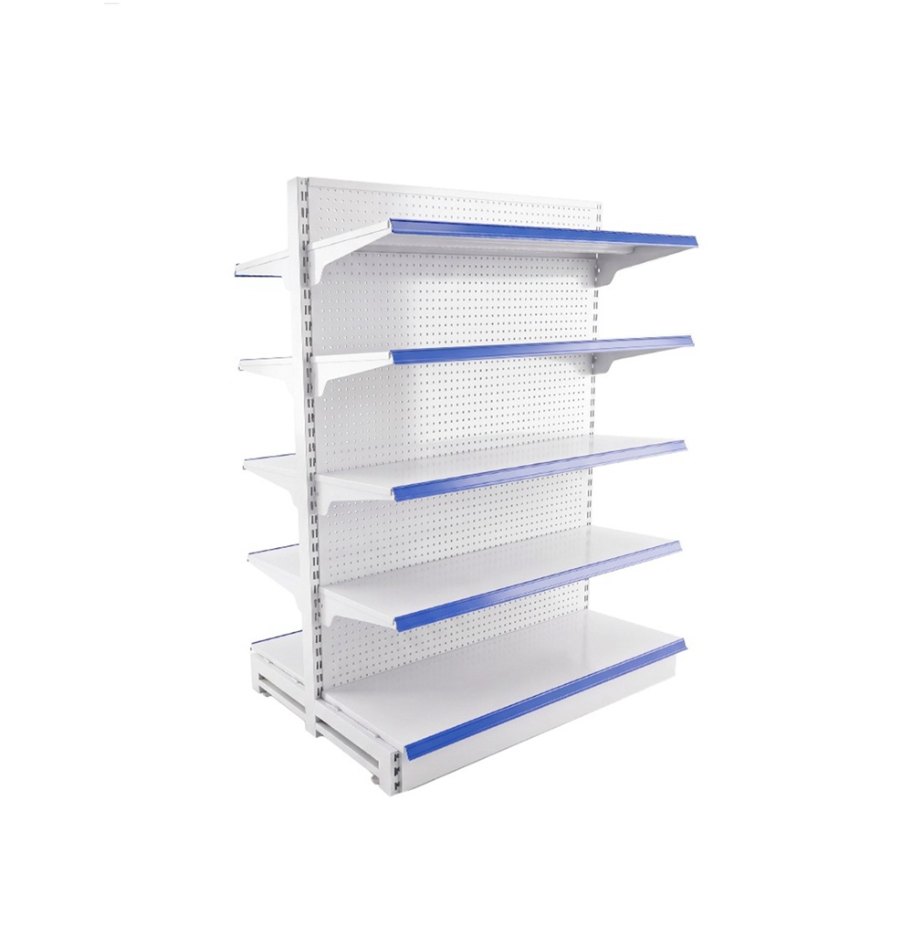 Piramide Central Micro Perforada De 6 Niveles Para Supermercado - Medida 1200X850X2000MM (1PISOX40CM 5PISOSX35CM) Color 100000895F