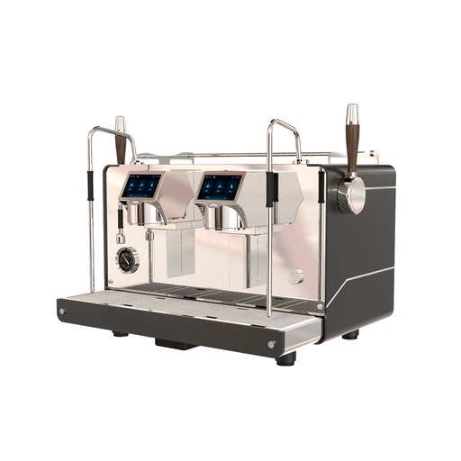 Máquina de café espresso comercial negra táctil de 3.000 W