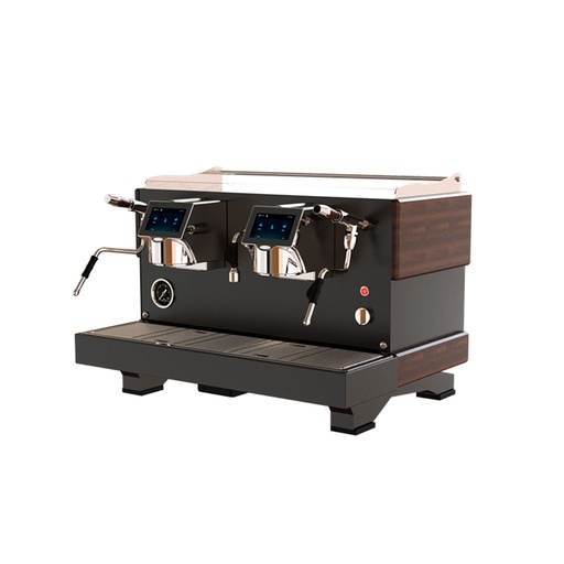 [100000465F] Maquina De Cafe Espresso Comercial Negra Tactil De 4.500W, Dos Cuerpos 220V/60HZ, Caldera De 11L,FR-MCE360N2G220V Freeze