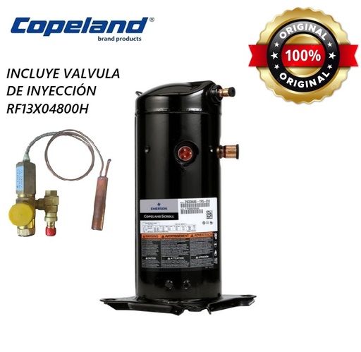 Compresor scroll Copeland refrigeración 7.5 HP lbp rotolock