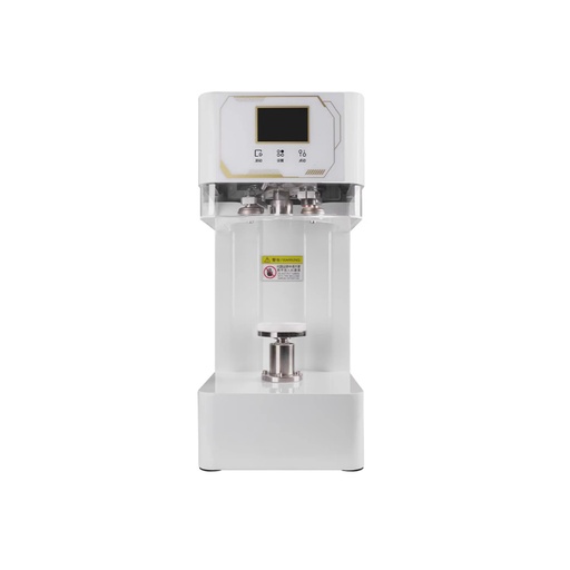Máquina automática selladora eléctrica de latas negra panel táctil