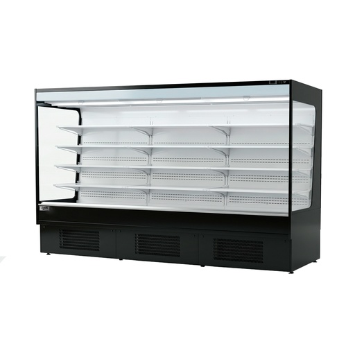 [100000227F] Multideck Autocontenido, Vertical Autoservicio Abierto De 3.1MTS Con Luces LED Y Cortinas, 220V/60HZ FR-3710/FR-AS3.1M
