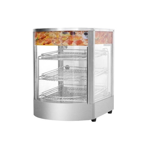 [WK15A04500H] Vitrina Exhibidora Caliente Vertical, 3 Bandejas 110V/60HZ, Potencia: 850W, Tamaño: 35X43X50CM, Marca Freeze