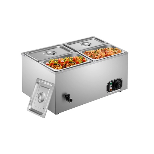 [WK07W10300H] Baño Maria Electrico De 4 Bandejas Sobremesa, Capacidad: 16L, Potencia: 1.500W, Marca Freeze