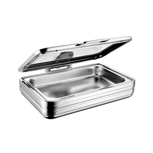 Calentador de alimentos chafing dish tapa de vidrio