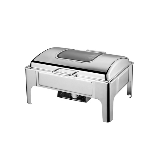 Calentador De Comida Electrico Tipo Buffet De Acero Inoxidable Con Tapa Enrollable, Capacidad: 9L,110V/60HZ,MARCA Freeze WK15A06200H