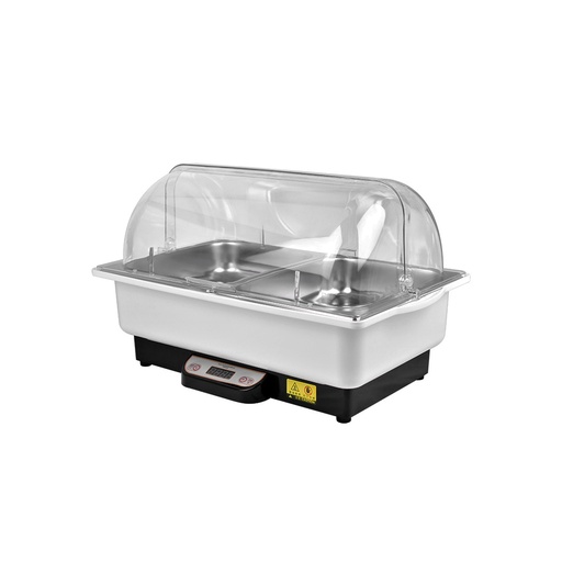 [WK15A06800H] Calentador De Comida Electrico Tipo Buffet De Acero Inoxidable Con Tapa Enrollable, Capacidad: 9L,110V/60HZ,MARCA Freeze