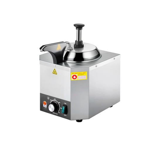 [WK07W09500H] Calentador De Queso Y Salsa De Nacho De Acero Inoxidable, Con 1 Dispensador, 110V/60HZ, Temp: 30-85°C
