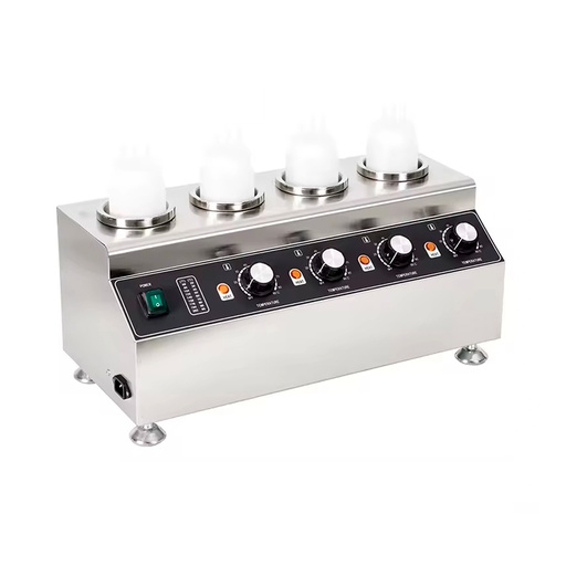 [WK07W09400H] Calentador De Salsas Electrico Comercial De Acero Inoxidable Para 4 Pzas, 110V/60HZ, 320W