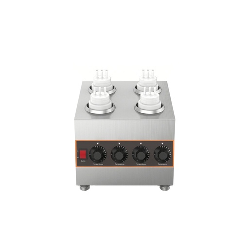 Calentador Electrico Comercial De Salsas De Chocolate, 110V/60HZ, Para 4 Pzas, Marca Freeze WK07W15400H