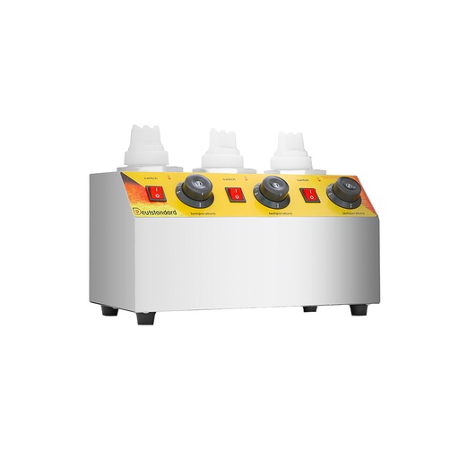 Calentador Electrico De Chocolate Y Queso, 110V/60HZ De 3 Dispensadores, Marca Freeze