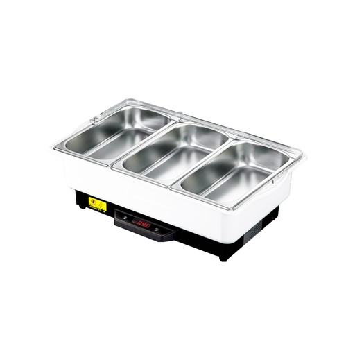 Calentador eléctrico de comida abierto baño María