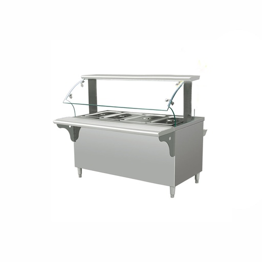 Carro Baño Maria, Calentador De Alimentos/Electrico/Acero INOXIDABLE,110V/60HZ,4 BANDEJAS,150X80X130CM,MANT.TEMP 2-3HRS