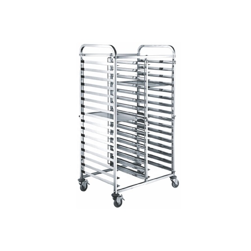 Carro Panadero Doble 30 Bandejas De Acero Inoxidable, Tamaño: 82*62*170CM, Marca Freeze WK12A10503H