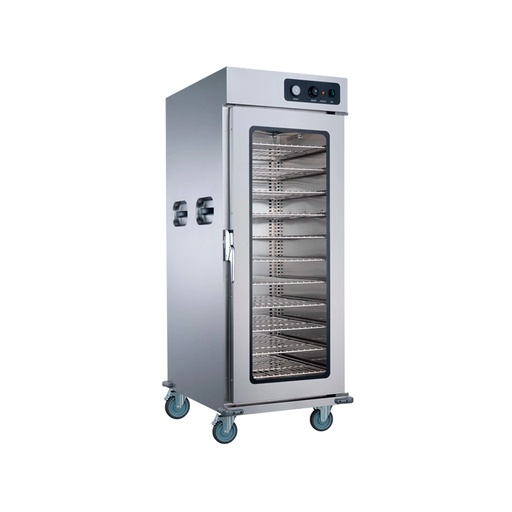 [WK15A124M1H] Carro Termico Para Transportar Y Conservar Alimentos, 1 Puerta De Vidrio De 11 Bandejas, 110V/60HZ, Temp: 30-85°C,FREEZE