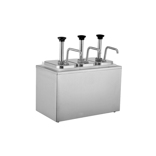 Dispensador de salsas manual de acero inoxidable