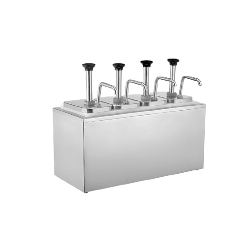 Dispensador de salsas manual de acero inoxidable