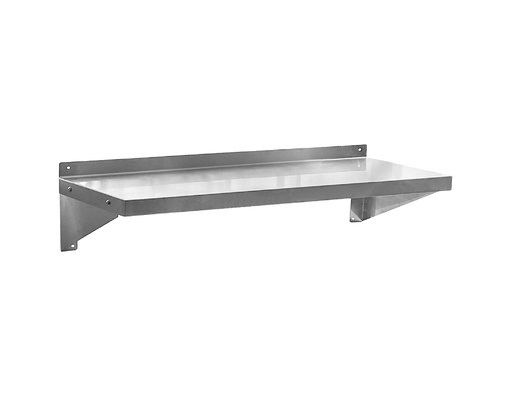 Estante de pared de acero inoxidable 304 con soporte 2134*305*254mm