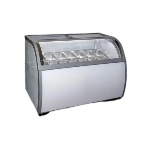 [RP21A283M2H] Exhibidor De Helados De 14 Tolvas, Con Compresor Embraco 110V/60HZ, Temp: -22°C, Tamaño: 129*81*90CM Marca Freeze