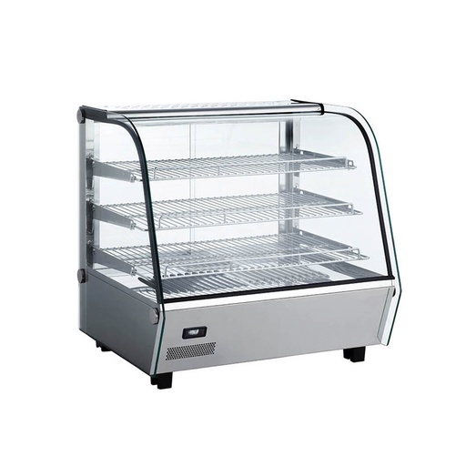 Exhibidor/Expositor/Vitrina De Sobremesa Caliente De Acero CURVO,110V/60HZ,MEDIDA:130CM,TEMP:30-90°C,FR-VECC130CM/FREEZE 1000000611F