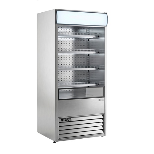 [1000000590F] Expositor Autoservicio/Multideck Gris De Acero Inoxidable, 220V/60HZ Con Luz LED/92X77X208CM/FR-MDAUAS92CM Freeze
