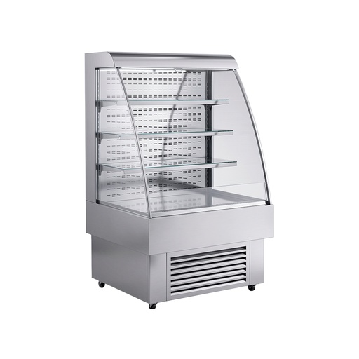 [1000000582F] Expositor Autoservicio/Multideck Gris/Acero INOXIDABLE,110V/60HZ Con Luz LED,TEMP:2-12°C,100*90*152CM,FR-NAS100CM Freeze