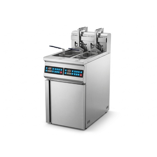 [WK05A04800H] Freidora Electrica De Agua Y Aceite De Acero, 220V/60HZ, Capacidad: 16LX2, Con Elevacion Y Descenso Automaticos