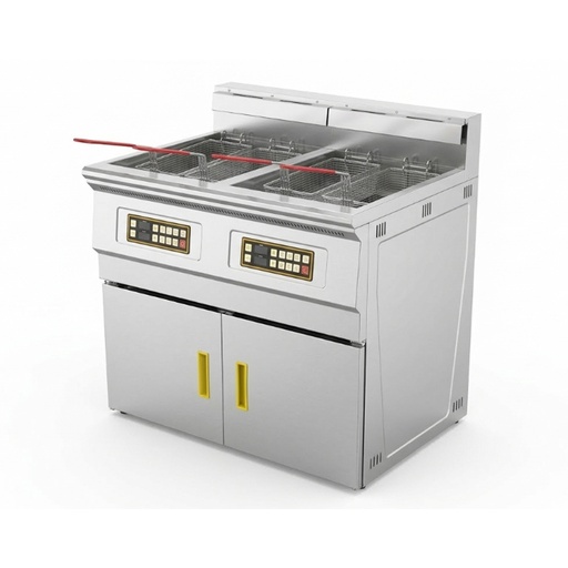 [WK05A05000H] Freidora Electrica De Agua Y Aceite De Acero, 220V/60HZ, Capacidad: 35LX2, Con Elevacion Y Descenso Automaticos