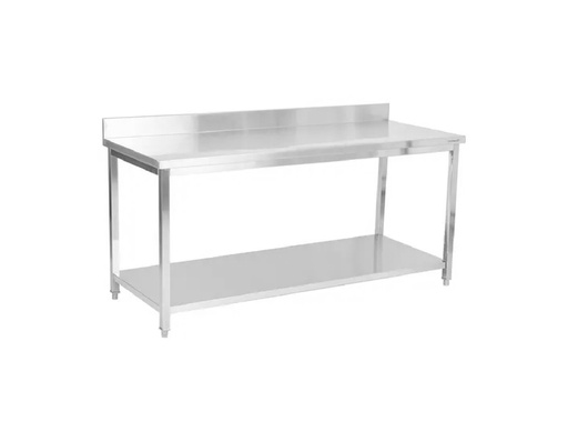 [WK12A03100H] Mesa De Acero Inoxidable Central Con Entrepaño 120*82*61CM Al 304, Marca Freeze