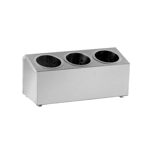 [WK20A02100H] Organizador De Utensilios Para Cubiertos De Acero Inoxidable, De 3 Compartimientos, Para Bares Y Restaurantes