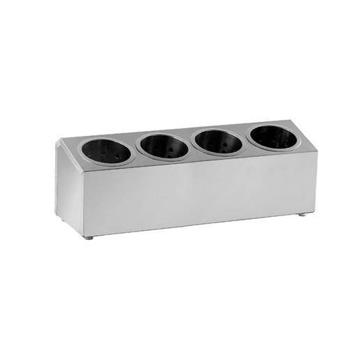 [WK20A02200H] Organizador De Utensilios Para Cubiertos De Acero Inoxidable, De 4 Compartimientos, Para Bares Y Restaurantes