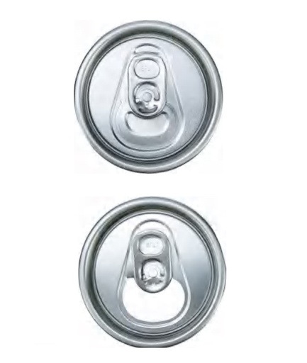 Tapa sellable abre facil para lata transparente
