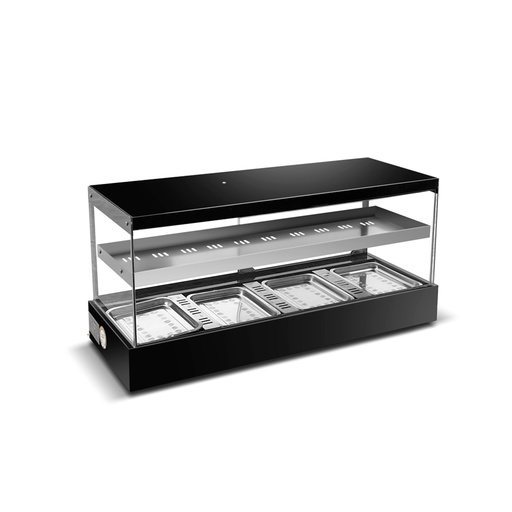 Vitrina caliente de sobremesa horizontal