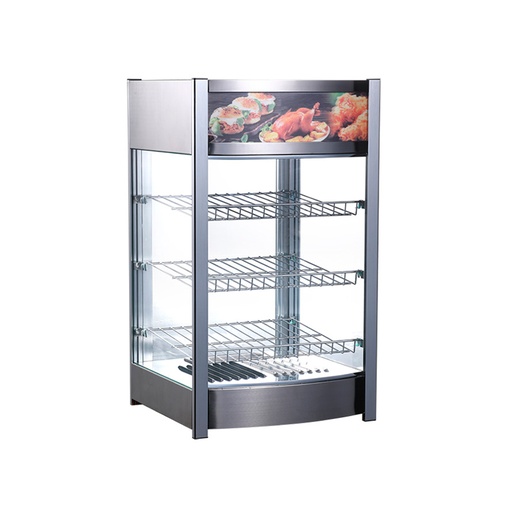 [1000000623F] Vitrina/Expositor De Comida Caliente Vertical De Sobremesa /3 REPISAS/110V/60HZ/TEMP: 30-90°C, FR-CEC97L46CM Freeze