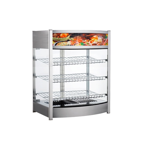 [1000000624F] Vitrina/Expositor De Comida Caliente Vertical De SOBREMESA/REPISAS/110V/60HZ/30-90°C, FR-CEC137L65CM Freeze