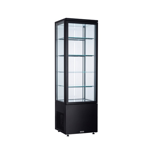 Vitrina vertical refrigerado negro