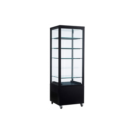 Vitrina vertical refrigerado negro