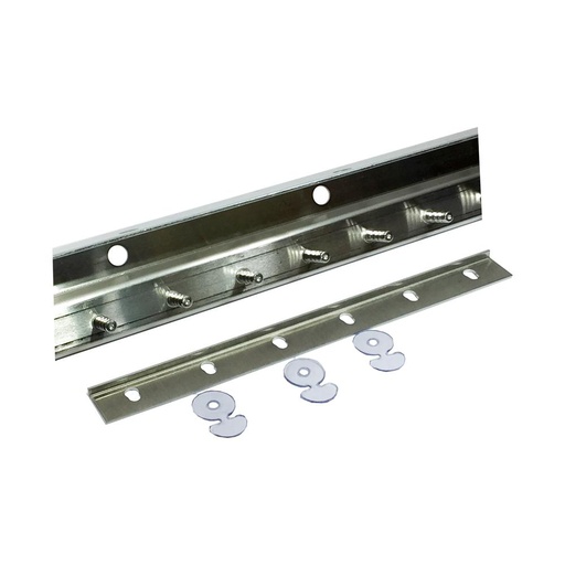 Base metalica para cortina de cava cuarto 2 m